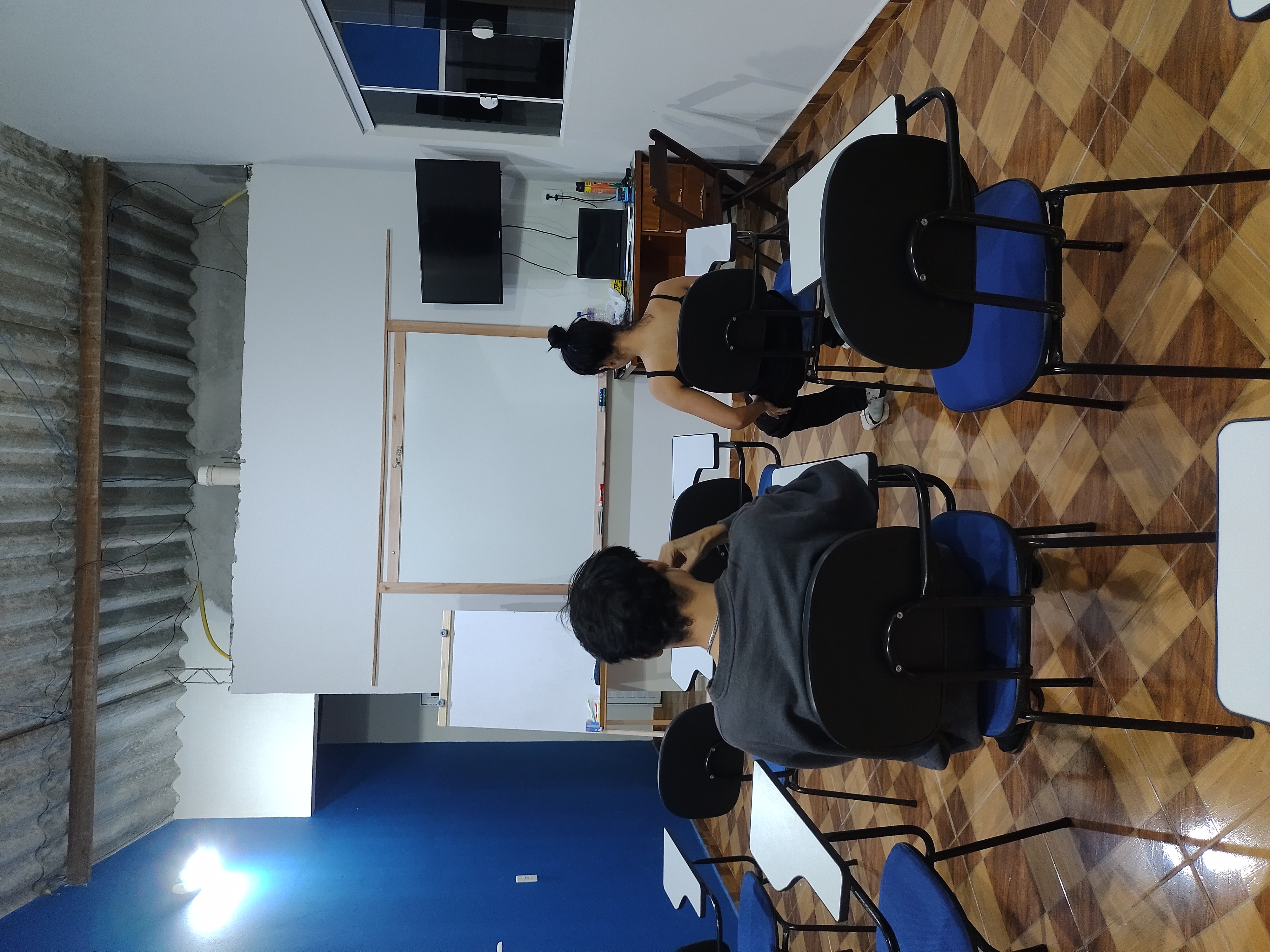 Sala de aula teórica da escola náutica